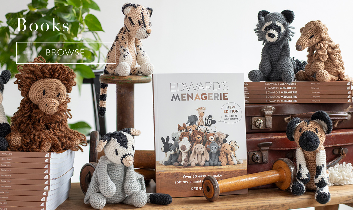 Books edwards menagerie crochet animals kerry lord